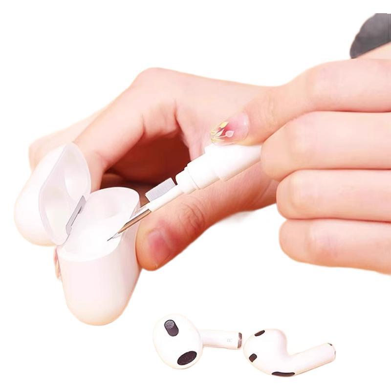 Pen de limpieza de auriculares auriculares herramienta de artefacto de eliminación de polvo agujero de teléfono celular cepillo de limpieza multifuncional auriculares Bluetooth artefacto de limpieza