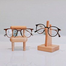 实木创意摆件眼镜展示架道具近视镜支架桌面收纳摆设装饰陈列柜台