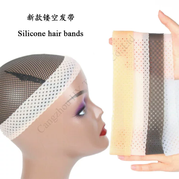 Cross-Border Silicone Wig Band, Sports Breathable Headband, Anti-Slip and Anti-Falling Hair Band, Running Silicone Anti-Slip Wig Band