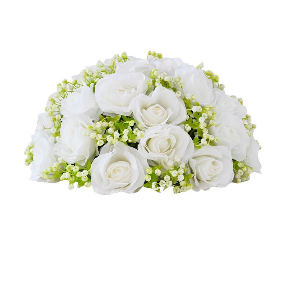 Simulación de hortenida, Mallorca, gran hortenida, boda de seda de flores, arco de flores, decoración de mesa de comedor