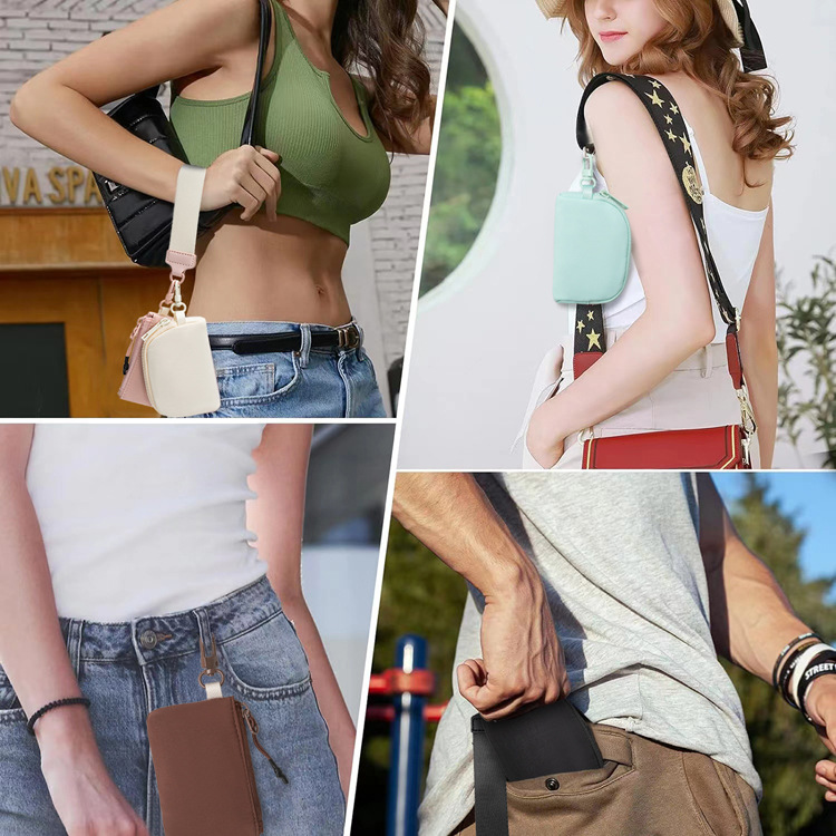 Bolso de muñeca para mujer Spot, bolso portátil Lulu para guardar tarjetas, monedero pequeño para tarjetas bancarias_voghion.com