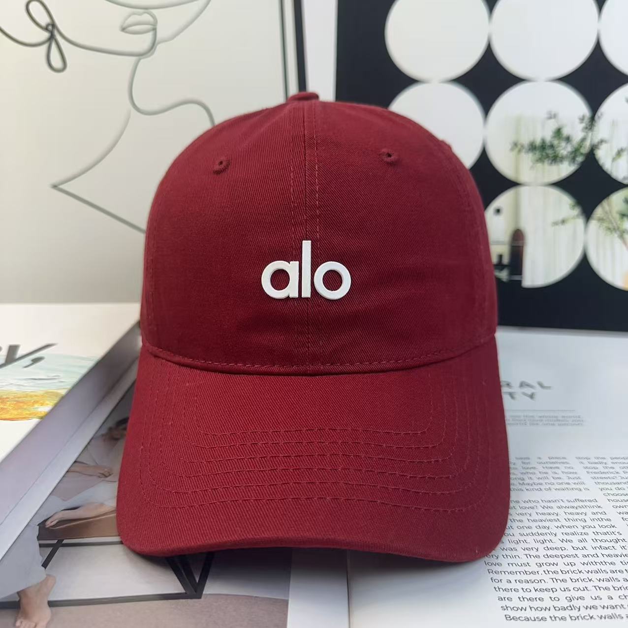 Gorra Casual de Visera de Algodón Bordado