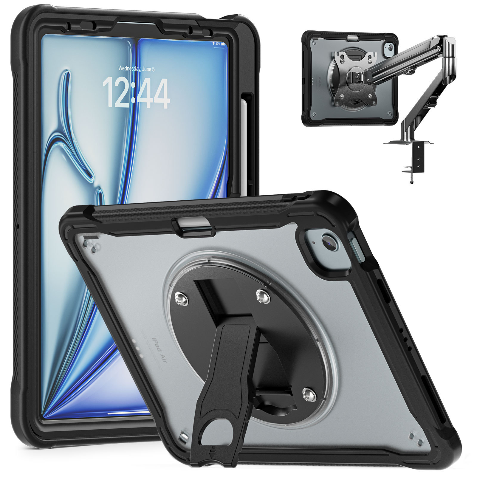 Tiktok Live Broadcast Popular Tablet Protective Case Suitable for iPad Air 11 2025 M3 Adsorption Pen Slot