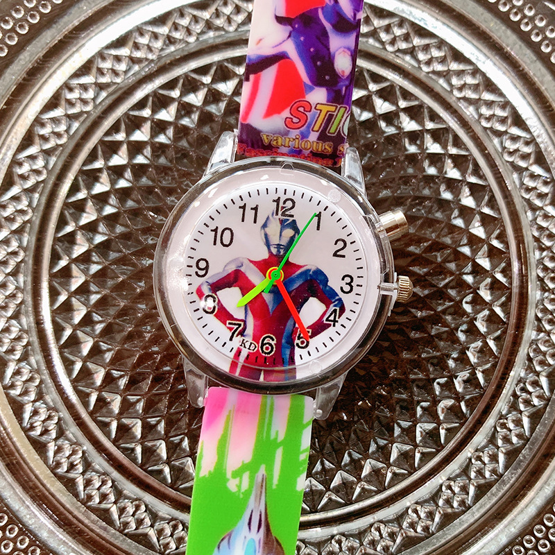 Aisha Niña de dibujos animados impreso reloj de cuarzo luminoso 2023 reloj para niños lindos al por mayor de suministro transfronterizo