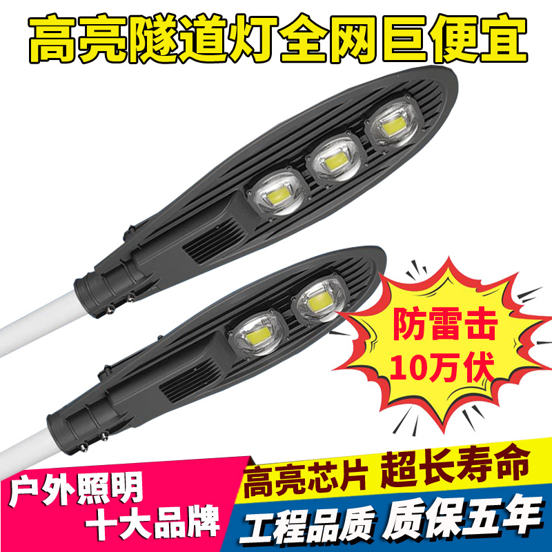 Cabeza de lámpara de calle LED espada 100W 50W carretera municipal brazo de elevación al aire libre impermeable poste rural lámpara de carretera 220V