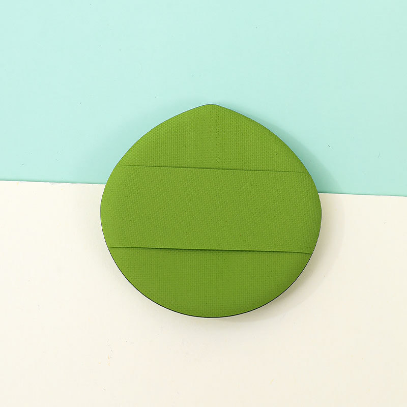 Fábrica personalizada Macaron Shuffle polvo de cojín de aire grande ancho cinta dedos esponja maquillaje no látex al por mayor