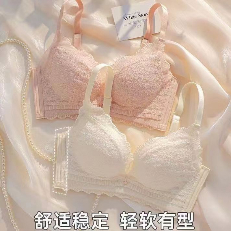 속옷 여성의 큰 가슴은 작은 강철 반지 없음 작은 가슴을 모으는 상부 붕괴 액세서리 가슴 반대로 처짐 조정 가능한 브래지어 세트