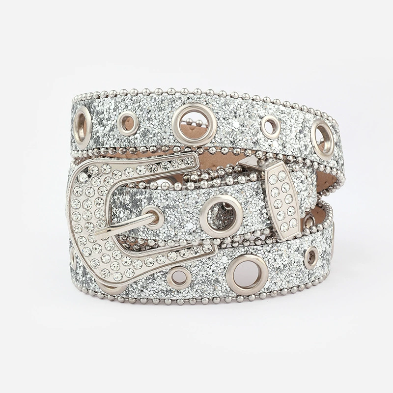 (Торговля через границу), модный ремень, джинсы, wish, инкрустированная diamond