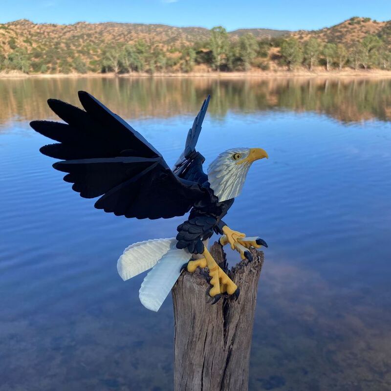 3D Printed Multi-Jointed Movable Eagle Ornaments Decorative Hand-Made Ornaments Set Toys Kidsren's Gifts Colorful Birds