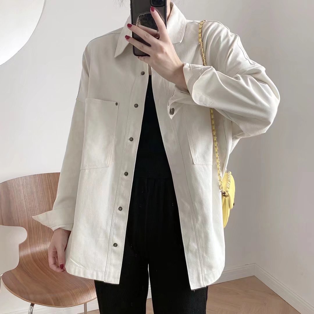 2024 Spring New Product: Women's Urban Leisure Water Washed Cowboy Jacket M2_voghion.com