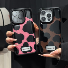 苹果17/16Promax豹纹高级感手机壳适用iPhone13/14奢华15水凝壳