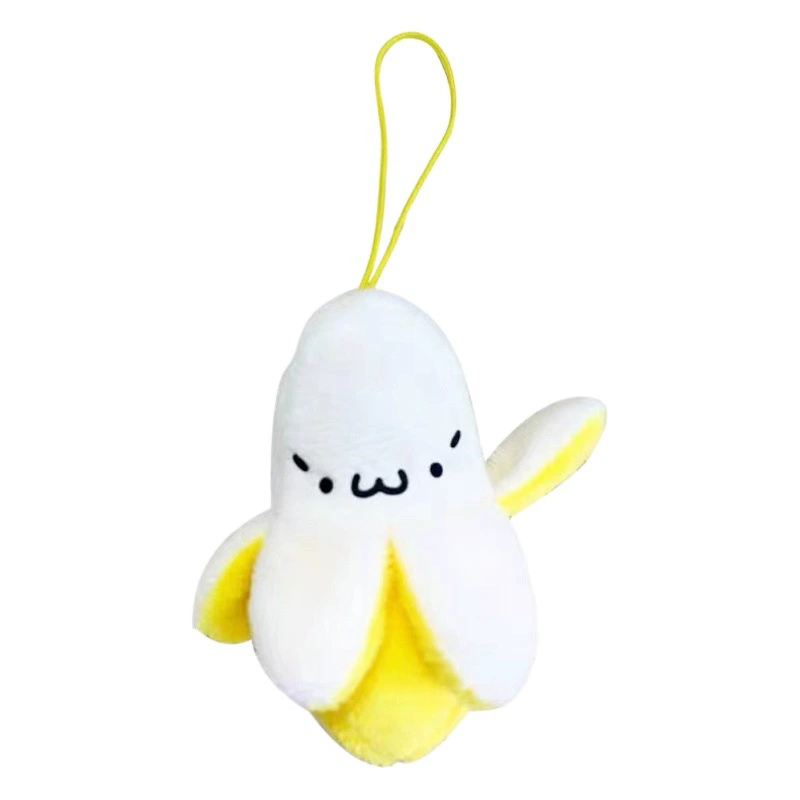 Милый маленький банан плюшевая игрушка сумка для мобильного телефона креативный фруктовый брелок кулон аксессуары мини маленький размер кукла
