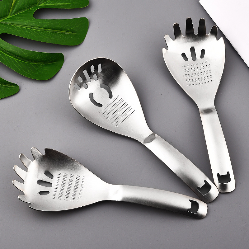 Stainless Steel Colander, Bottle Opener, Noodle Grinding Spoon, Potato Pressing Egg White Separator Tool, Stainless Steel Ginger Grinder