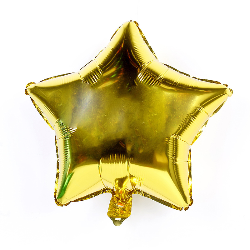 18 pulgadas estrella de cinco puntas amor globo de aluminio Decoración de cumpleaños propuesta de boda decoración estrella globo en forma de corazón