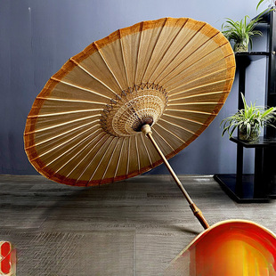 Women's Ancient Style Oil Paper Umbrella, Handmade Ancient Traditional Rainproof and Sunproof Practical Paper Umbrella for Men and Women, Ancient Style Umbrella, Han Dynasty Umbrella