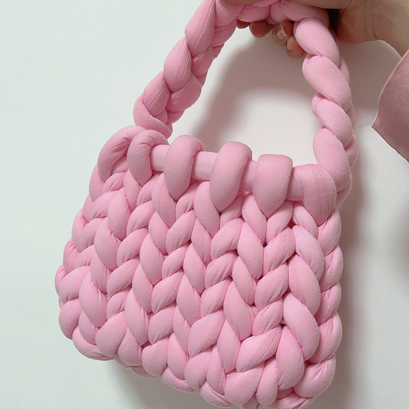 Accesorios de relleno de algodón islandés hilo diy bolsas de mano tejidas alfombras de alfombra de hilo de lana super gruesa ganchillo