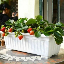 阳台种菜盆菜盆种植箱家用大号清仓长方形多肉绿萝塑料花盆独立站