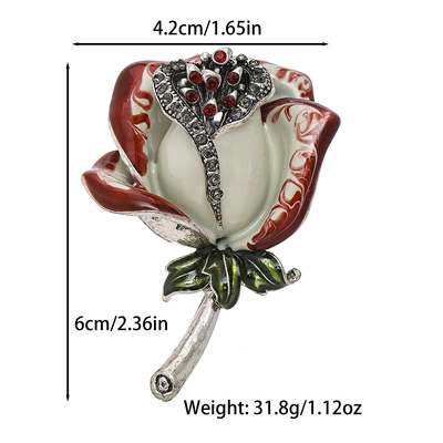 Diamonds, Floral Dress Brooch, Yaxa sancaqları