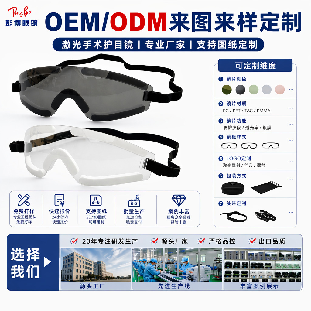 Manufacturer Customized Anti-Fog Protective Glasses, Fully Surrounded by Anti-Uv, Dust-Proof, Wind-Proof and Sand-Proof Goggles after Laser Surgery