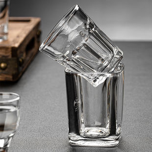 Liquor Glass Household Glass Wine Glass Small Shot Glass 0.1kg Spirits Bullet Wine Cup Wine Dispenser Set Factory Export