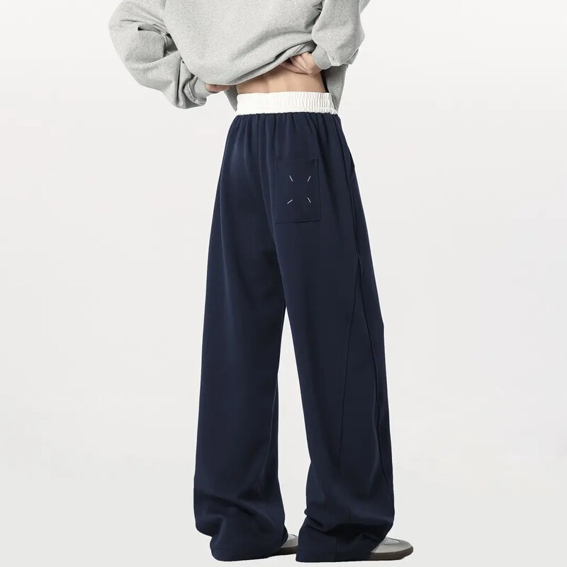 Margiela Heavy American Machete Sweatpants for Men and Women Spring New Loose Straight Leg Wide Leg Casual Pants