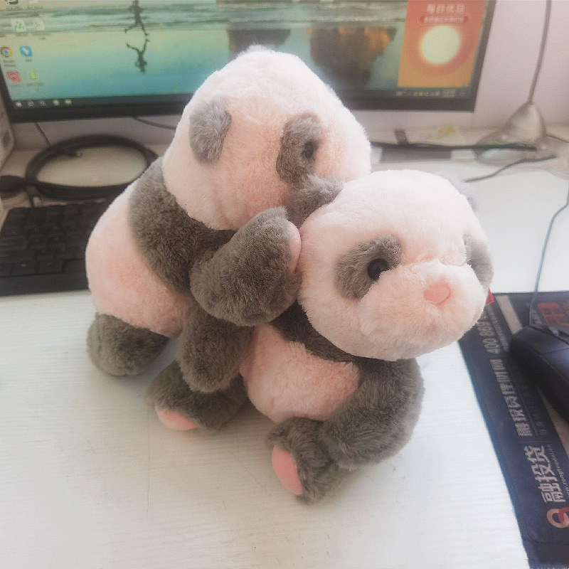 AURORA lindo cachorro de panda peluche muñeca panda muñeca niño regalo de cumpleaños muñeca al por mayor