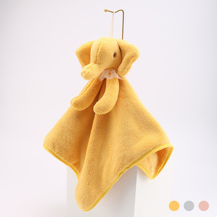 Kitchen Wipe Hand Towel Hanging Thickened Absorbent Hair-free Cartoon Children Small Towel Toilet Hand Wipe Handkerchief Rag