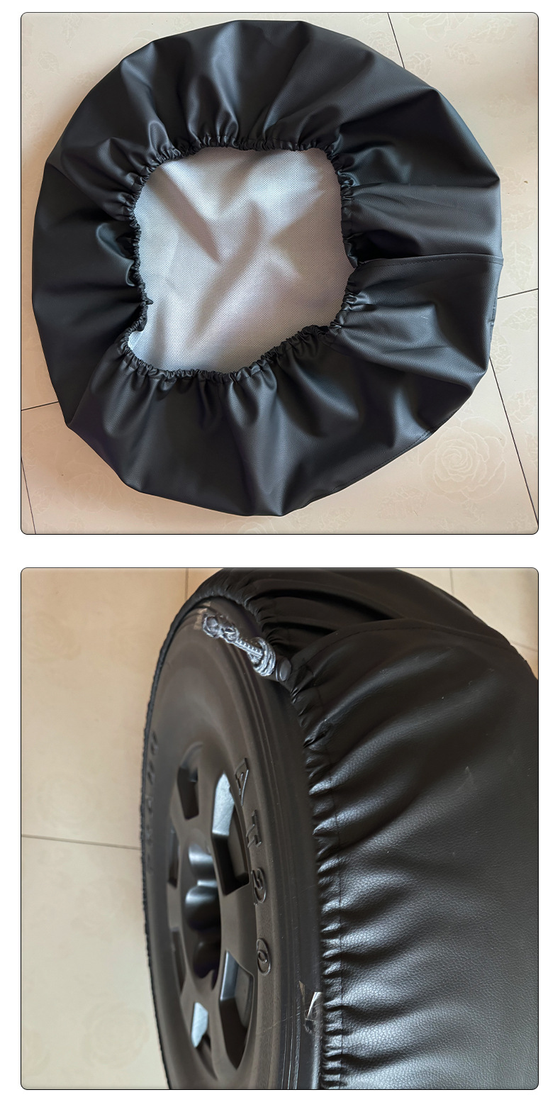 Thickened Sun Protection and Rainproof Tire Cover Customized Logo Printed Spare Tire Cover Anti-Scratch Tire Protection Cover