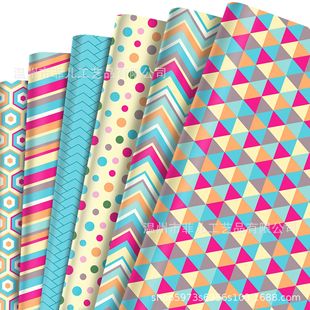 Wz140 Birthday Gift Decorative Paper Birthday Party Gift Box Paper Polka Dot Geometric Decorative Wrapping Paper
