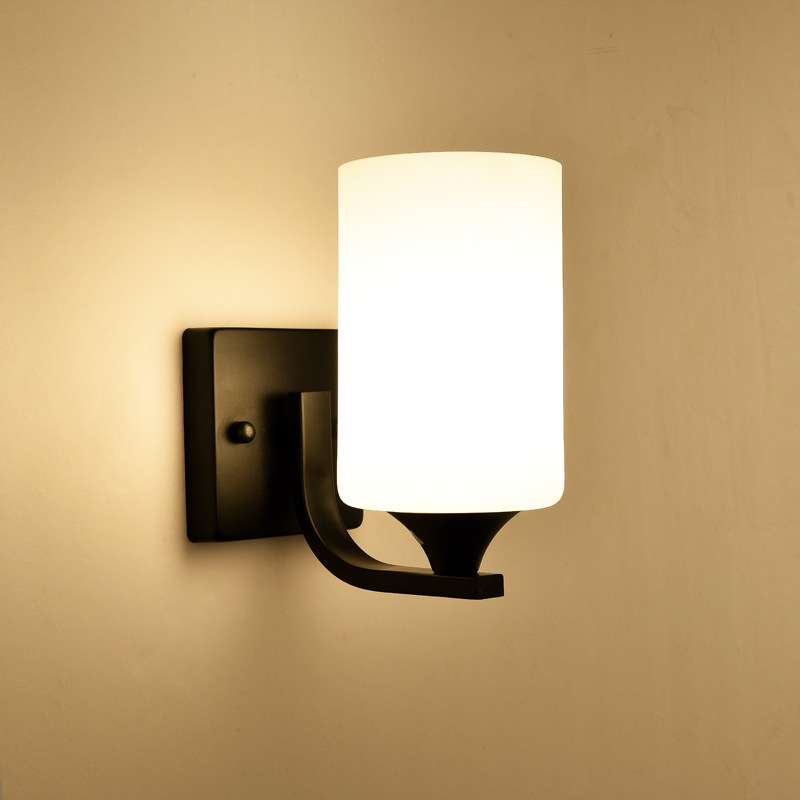 Luz de cabecera de cama dormitorio pared escalera lámpara de pared pasillo estilo americano simple sala de estar moderna led cabecera de cama caminar