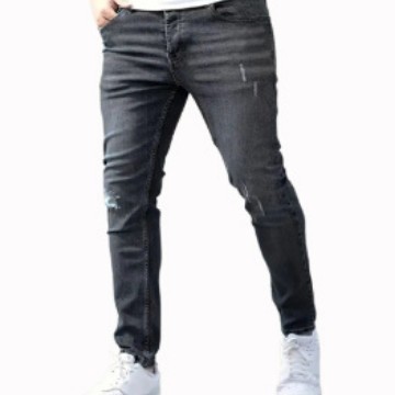 Men's Slim Fit Ripped Jeans Cross Border European American Style NK393_mkmklike.com