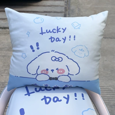 Electric car rear backrest Vehicle Cushion, Soft Cushion - universal-backrest-pillow-lucky-puppy-345cm29cm-as-shown-in-the-picture