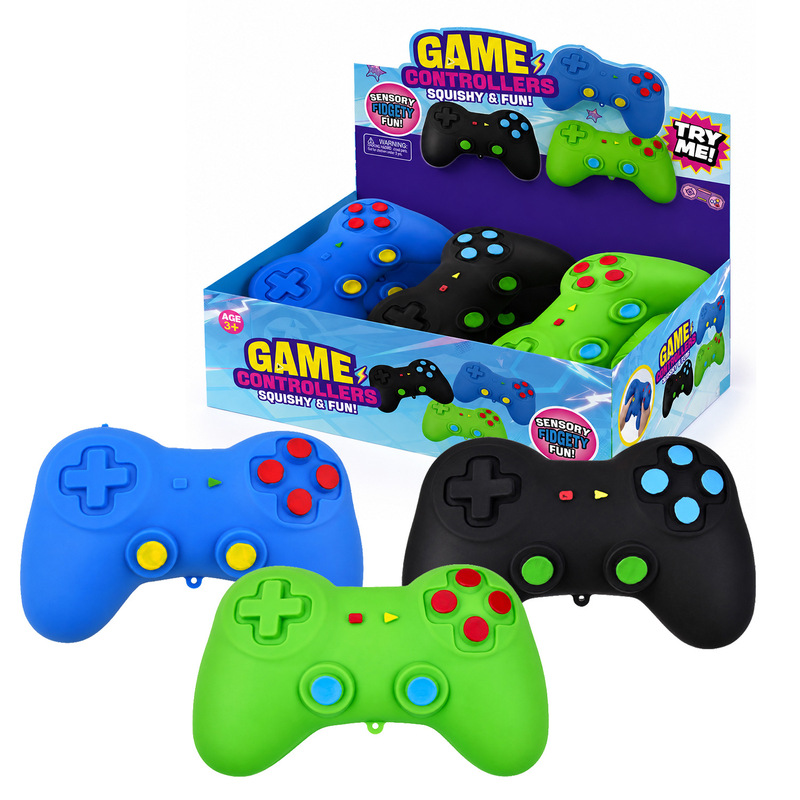 Cross-border e-commerce game controller stress-relief toy, realistic controller, soft rubber flour toy, wholesale stress-relief large toy