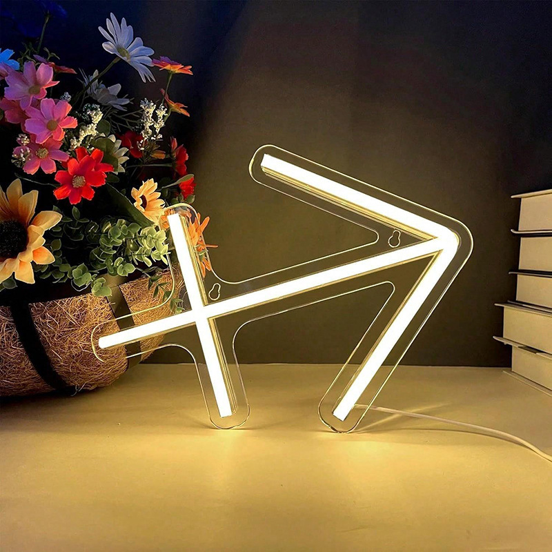 Transfronterizos venta caliente lámpara LED luminosa de neón acrílico lámpara USB patrón de cartel interior lámpara de decoración de fiesta