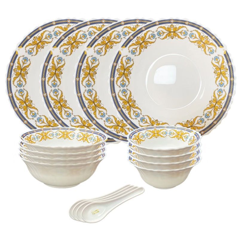 Corelle Brands Corelle Brands Corelle Brands Mrs. Baudou Series Tableware 16-piece Set ACB-BP Corelle Brands Corelle Brands Corelle Brands Mrs. Baudou Series Tableware 16-piece Set ACB-BP