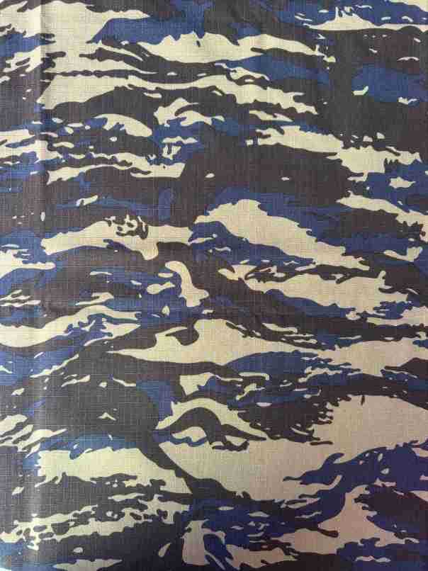 Dark blue tabby camouflage