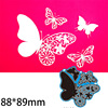 Cutting die with butterfly, handmade