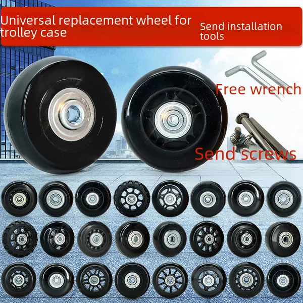Luggage luggage case travel luggage case universal wheel replacement wheel rubber wheel caster ring repair accessories