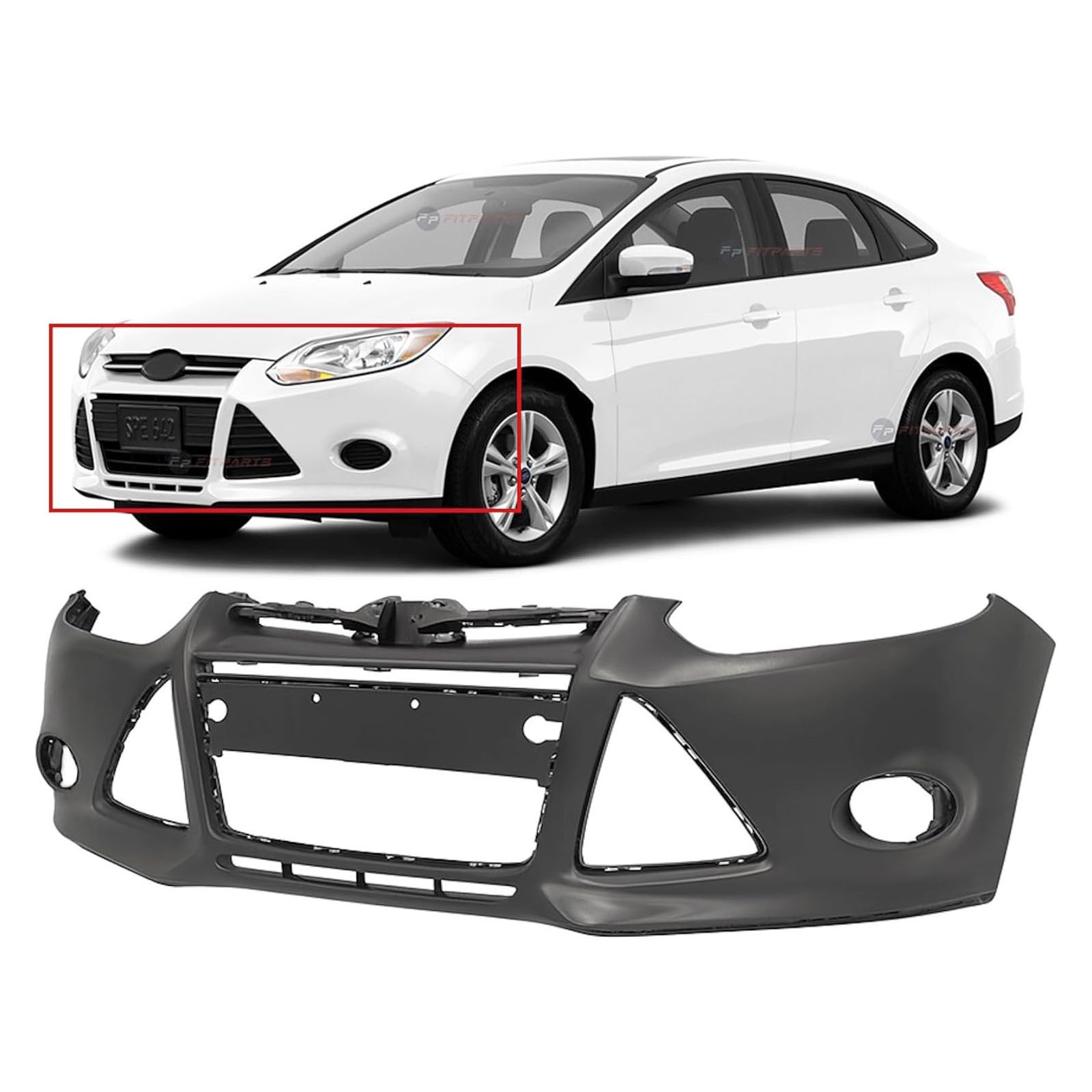 Suitable for 2012-2014 Ford FOCUS front bumper assembly kit BM5Z17D957CAPTM