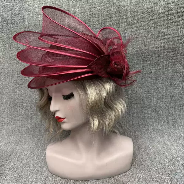 Amazon Foreign Trade Mesh Flower Bridal Headdress Celebrity Family Party Head Flower Party Supply Wholesale Headwear