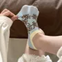 浅口无骨花纹薄款船袜