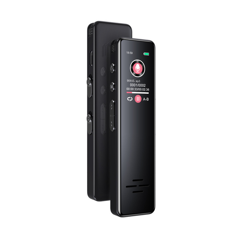 Digital voice recorder with smart recording, MP3 player with external sound playback function