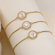 �Ĺ� �羳������Լ�ٴ�ͭ��18K���ʯ����ʮ�ּܰ���ʥĸ����Ů��