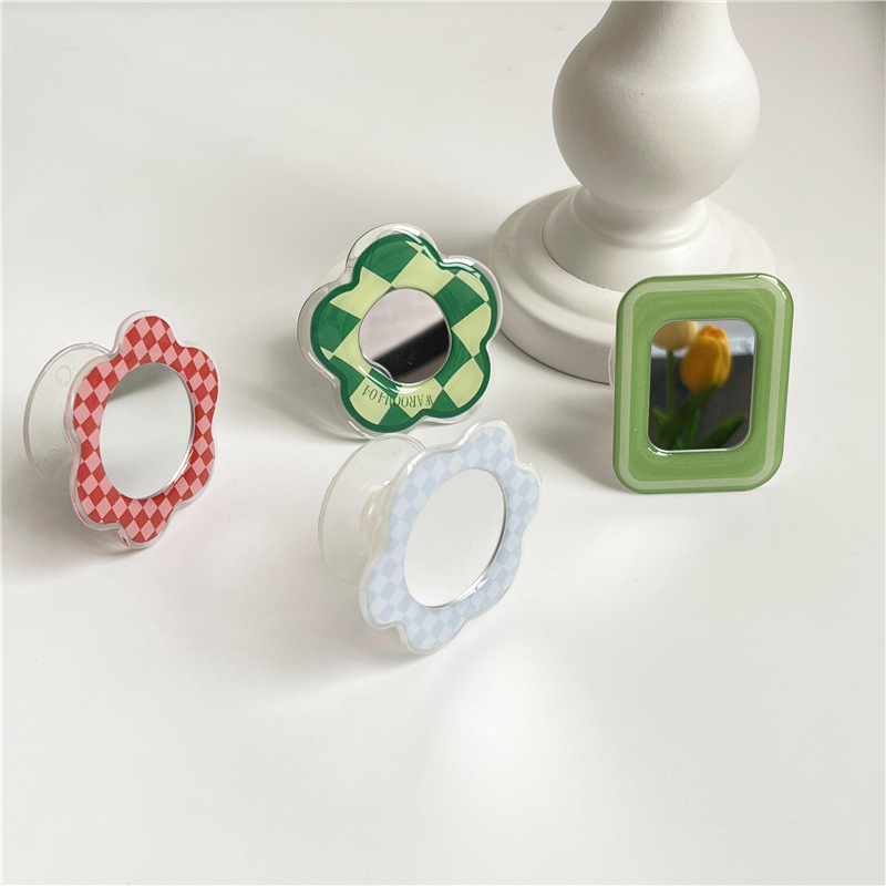 20g Weight Airbag Bracket Classification Acrylic Material Heart Shape, Flower Pattern Cute Style Heart Shape Flower Acrylic Cute Airbag Bracket 6