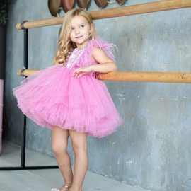 演出服礼服女儿童周岁花童裙女童生日蓬蓬裙模特走秀钢琴演奏夏热