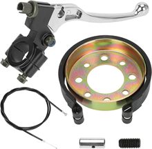 YOXUFA 4 inch Drum Brake Band Handle Lever Cable Kit for Go