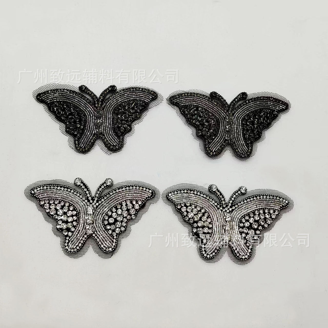 Nuevo rhinestone multicolor mariposa tela pegatinas accesorios ropa bolsa zapatos y sombreros decoración DIY hecho a mano image 1