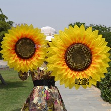 仿真花向日葵道具花幼儿园舞蹈道具葵花儿童运动会入场道具太阳花