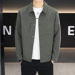 春の新型高品質男性ジャケットカジュアルビジネスコート男性襟上着