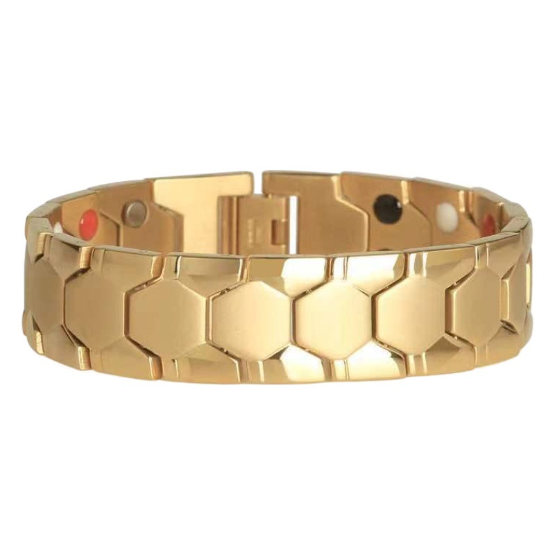 Pulsera hexagonal esférica Popular para hombre, pulsera magnética cuatro en uno, versión ancha, pulsera desmontable para hombre, pulsera para pareja